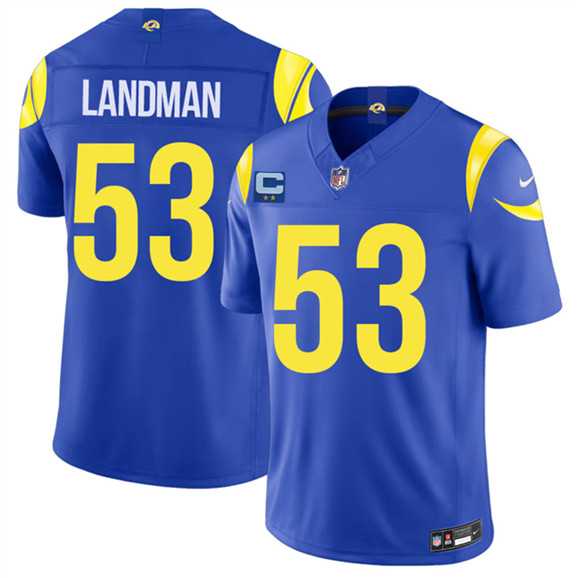 Men's Los Angeles Rams #53 Nate Landman Royal 2026 F.U.S.E. 2-Star C Patch Vapor Limited Stitched Jersey Dzhi,We sell and wholesale Men's Los Angeles Rams #53 Nate Landman Royal 2026 F.U.S.E. 2-Star C Patch Vapor Limited Stitched Jersey Dzhi on line form chian!