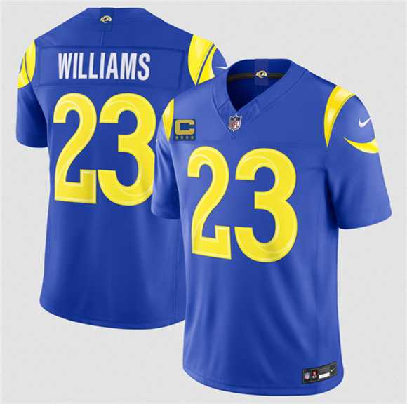 Men's Los Angeles Rams #23 Kyren Williams Royal 2026 F.U.S.E. 4-Star C Patch Vapor Limited Stitched Jersey Dzhi,We sell and wholesale Men's Los Angeles Rams #23 Kyren Williams Royal 2026 F.U.S.E. 4-Star C Patch Vapor Limited Stitched Jersey Dzhi on line form chian!