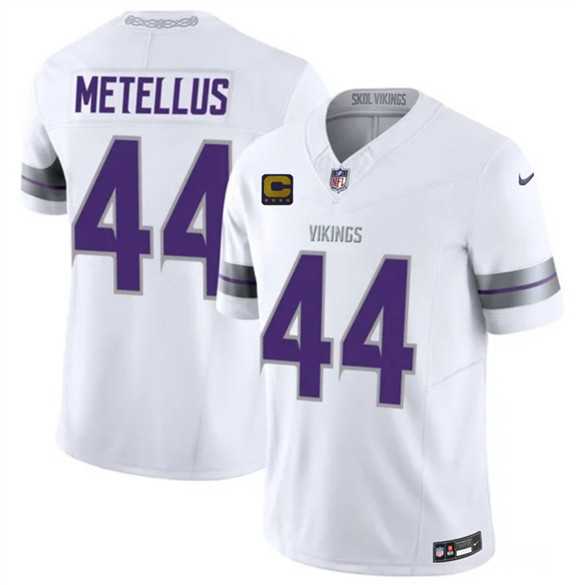 Men's Minnesota Vikings #44 Josh Metellus White 2026 F.U.S.E. 4-Star C Patch Winter Warrior Limited Stitched Jersey Dzhi,We sell and wholesale Men's Minnesota Vikings #44 Josh Metellus White 2026 F.U.S.E. 4-Star C Patch Winter Warrior Limited Stitched Jersey Dzhi on line form chian!