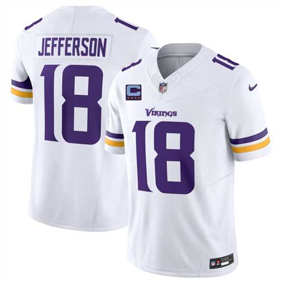 Men's Minnesota Vikings #18 Justin Jefferson White 2026 F.U.S.E. With 4-star C Patch Vapor Untouchable Limited Stitched Jersey Dzhi,We sell and wholesale Men's Minnesota Vikings #18 Justin Jefferson White 2026 F.U.S.E. With 4-star C Patch Vapor Untouchable Limited Stitched Jersey Dzhi on line form chian!