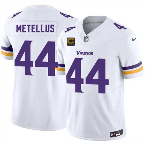 Men's Minnesota Vikings #44 Josh Metellus White 2026 F.U.S.E. 4-Star C Patch Vapor Untouchable Limited Stitched Jersey Dzhi,We sell and wholesale Men's Minnesota Vikings #44 Josh Metellus White 2026 F.U.S.E. 4-Star C Patch Vapor Untouchable Limited Stitched Jersey Dzhi on line form chian!