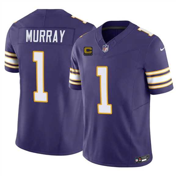 Men's Minnesota Vikings #1 Kyler Murray Purple 2026 F.U.S.E. 4-Star C Patch Throwback Vapor Untouchable Limited Stitched Jersey Dzhi,We sell and wholesale Men's Minnesota Vikings #1 Kyler Murray Purple 2026 F.U.S.E. 4-Star C Patch Throwback Vapor Untouchable Limited Stitched Jersey Dzhi on line form chian!