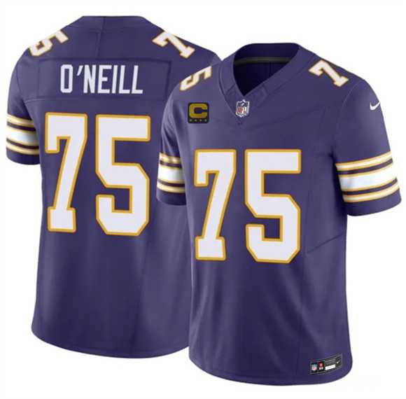 Men's Minnesota Vikings #75 Brian O'Neill Purple 2026 F.U.S.E. 4-Star C Patch Vapor Untouchable Throwback Limited Stitched Jersey Dzhi,We sell and wholesale Men's Minnesota Vikings #75 Brian O'Neill Purple 2026 F.U.S.E. 4-Star C Patch Vapor Untouchable Throwback Limited Stitched Jersey Dzhi on line form chian!