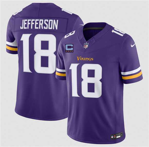 Men's Minnesota Vikings #18 Justin Jefferson Purple 2026 F.U.S.E. With 4-star C Patch Vapor Untouchable Limited Stitched Jersey Dzhi,We sell and wholesale Men's Minnesota Vikings #18 Justin Jefferson Purple 2026 F.U.S.E. With 4-star C Patch Vapor Untouchable Limited Stitched Jersey Dzhi on line form chian!
