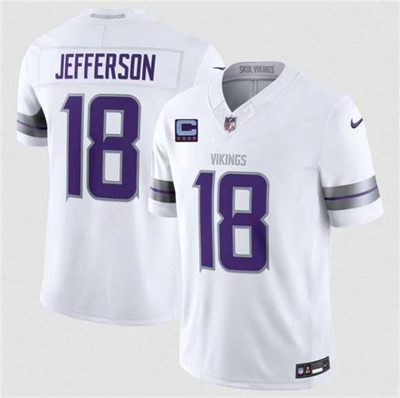 Men's Minnesota Vikings #18 Justin Jefferson White 2026 F.U.S.E. With 4-Star C Patch Winter Warrior Limited Stitched Jersey Dzhi,We sell and wholesale Men's Minnesota Vikings #18 Justin Jefferson White 2026 F.U.S.E. With 4-Star C Patch Winter Warrior Limited Stitched Jersey Dzhi on line form chian!