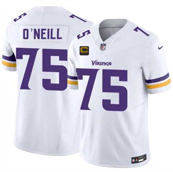 Men's Minnesota Vikings #75 Brian O'Neill White 2026 F.U.S.E. 4-Star C Patch Vapor Untouchable Limited Stitched Jersey Dzhi,We sell and wholesale Men's Minnesota Vikings #75 Brian O'Neill White 2026 F.U.S.E. 4-Star C Patch Vapor Untouchable Limited Stitched Jersey Dzhi on line form chian!