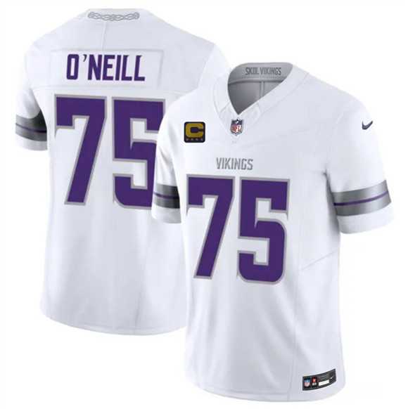 Men's Minnesota Vikings #75 Brian O'Neill White 2026 F.U.S.E. 4-Star C Patch Winter Warrior Limited Stitched Jersey Dzhi,We sell and wholesale Men's Minnesota Vikings #75 Brian O'Neill White 2026 F.U.S.E. 4-Star C Patch Winter Warrior Limited Stitched Jersey Dzhi on line form chian!