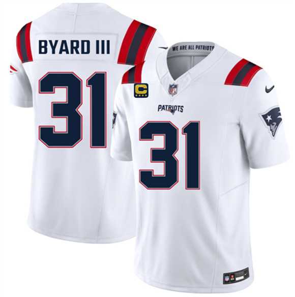 Men's New England Patriots #31 Kevin Byard III White 2026 F.U.S.E. 4-Star C Pach Vapor Limited Stitched Jersey Dzhi,We sell and wholesale Men's New England Patriots #31 Kevin Byard III White 2026 F.U.S.E. 4-Star C Pach Vapor Limited Stitched Jersey Dzhi on line form chian!