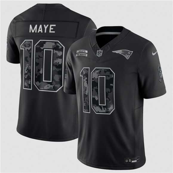 Men's New England Patriots #10 Drake Maye Black 2026 Salute to Service Limited Stitched Jersey,We sell and wholesale Men's New England Patriots #10 Drake Maye Black 2026 Salute to Service Limited Stitched Jersey on line form chian!