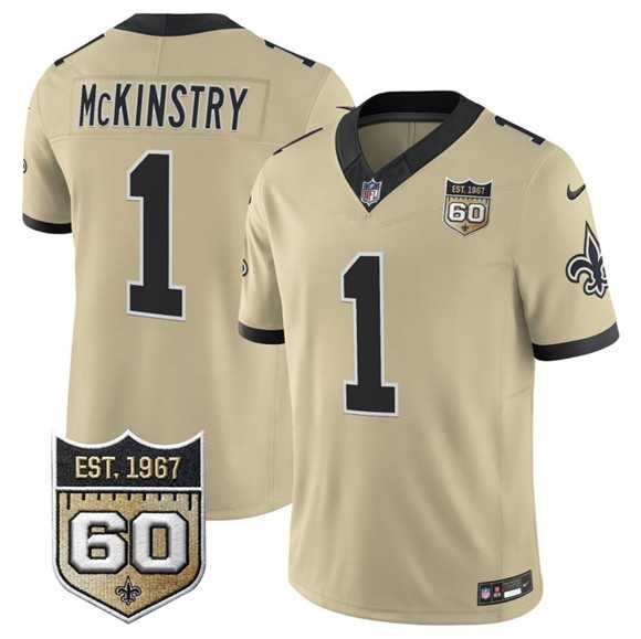 Men's New Orleans Saints #1 Kool-Aid McKinstry Gold 2026 F.U.S.E 60th Anniversary Patch Vapor Limited Stitched Jersey Dzhi,We sell and wholesale Men's New Orleans Saints #1 Kool-Aid McKinstry Gold 2026 F.U.S.E 60th Anniversary Patch Vapor Limited Stitched Jersey Dzhi on line form chian!