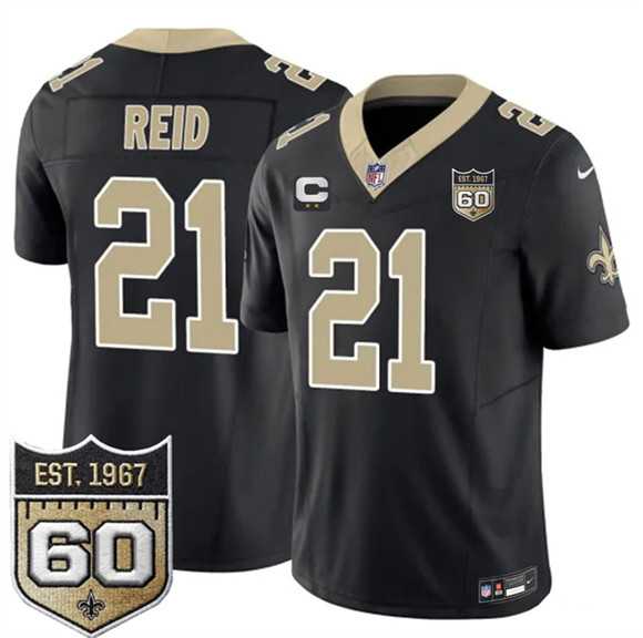 Men's New Orleans Saints #21 Justin Reid Black 2026 F.U.S.E With 2-Star C Patch And 60th Anniversary Patch Vapor Limited Stitched Jersey Dzhi,We sell and wholesale Men's New Orleans Saints #21 Justin Reid Black 2026 F.U.S.E With 2-Star C Patch And 60th Anniversary Patch Vapor Limited Stitched Jersey Dzhi on line form chian!