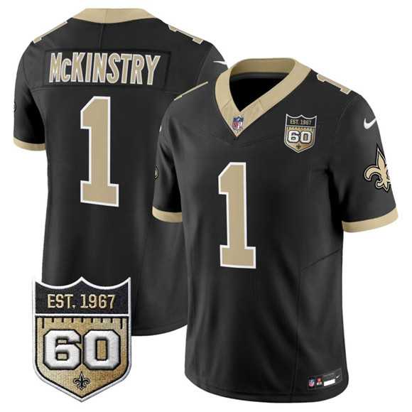 Men's New Orleans Saints #1 Kool-Aid McKinstry Black 2026 F.U.S.E 60th Anniversary Patch Vapor Limited Stitched Jersey Dzhi,We sell and wholesale Men's New Orleans Saints #1 Kool-Aid McKinstry Black 2026 F.U.S.E 60th Anniversary Patch Vapor Limited Stitched Jersey Dzhi on line form chian!