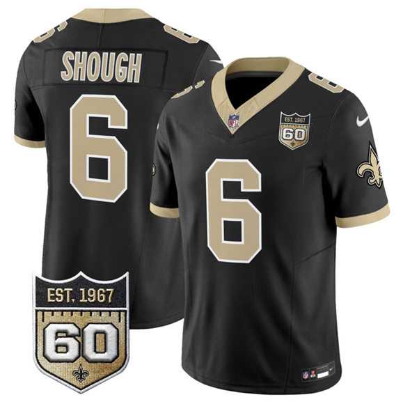 Men's New Orleans Saints #6 Tyler Shough Black 2026 F.U.S.E 60th Anniversary Patch Vapor Limited Stitched Jersey Dzhi,We sell and wholesale Men's New Orleans Saints #6 Tyler Shough Black 2026 F.U.S.E 60th Anniversary Patch Vapor Limited Stitched Jersey Dzhi on line form chian!
