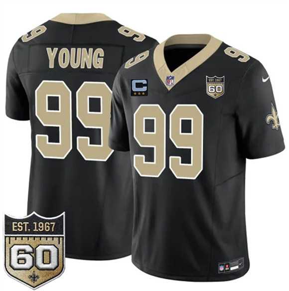 Men's New Orleans Saints #99 Chase Young Black 2026 F.U.S.E With 3-Star C Patch And 60th Anniversary Patch Vapor Limited Stitched Jersey Dzhi,We sell and wholesale Men's New Orleans Saints #99 Chase Young Black 2026 F.U.S.E With 3-Star C Patch And 60th Anniversary Patch Vapor Limited Stitched Jersey Dzhi on line form chian!