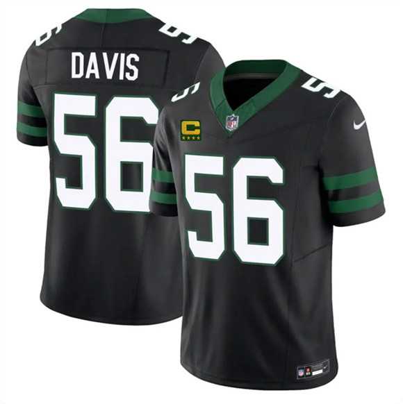 Men's New York Jets #56 Demario Davis Black 2025 F.U.S.E. 4-Star C Patch Vapor Untouchable Limited Stitched Jersey Dzhi,We sell and wholesale Men's New York Jets #56 Demario Davis Black 2025 F.U.S.E. 4-Star C Patch Vapor Untouchable Limited Stitched Jersey Dzhi on line form chian!