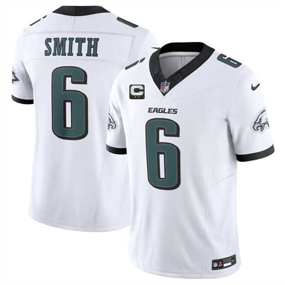 Men's Philadelphia Eagles #6 DeVonta Smith White 2026 F.U.S.E. 2-Star C Patch Vapor Untouchable Limited Stitched Jersey Dzhi,We sell and wholesale Men's Philadelphia Eagles #6 DeVonta Smith White 2026 F.U.S.E. 2-Star C Patch Vapor Untouchable Limited Stitched Jersey Dzhi on line form chian!