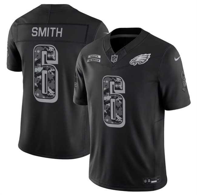 Men's Philadelphia Eagles #6 DeVonta Smith Black F.U.S.E. 2026 Salute to Service Limited Stitched Jersey,We sell and wholesale Men's Philadelphia Eagles #6 DeVonta Smith Black F.U.S.E. 2026 Salute to Service Limited Stitched Jersey on line form chian!