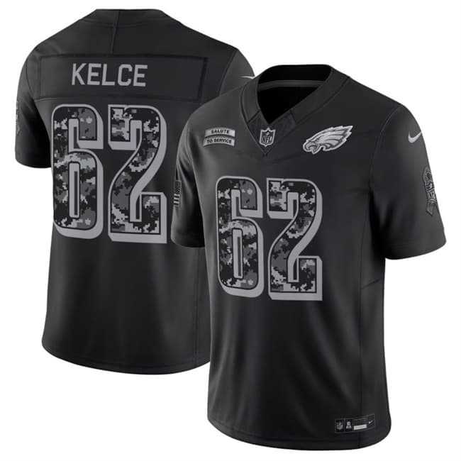 Men's Philadelphia Eagles #62 Jason Kelce Black F.U.S.E. 2026 Salute to Service Limited Stitched Jersey,We sell and wholesale Men's Philadelphia Eagles #62 Jason Kelce Black F.U.S.E. 2026 Salute to Service Limited Stitched Jersey on line form chian!