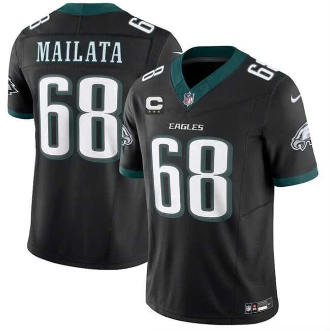 Men's Philadelphia Eagles #68 Jordan Mailata Black 2026 F.U.S.E. 3-Star C Patch Vapor Untouchable Throwback Limited Stitched Jersey Dzhi,We sell and wholesale Men's Philadelphia Eagles #68 Jordan Mailata Black 2026 F.U.S.E. 3-Star C Patch Vapor Untouchable Throwback Limited Stitched Jersey Dzhi on line form chian!