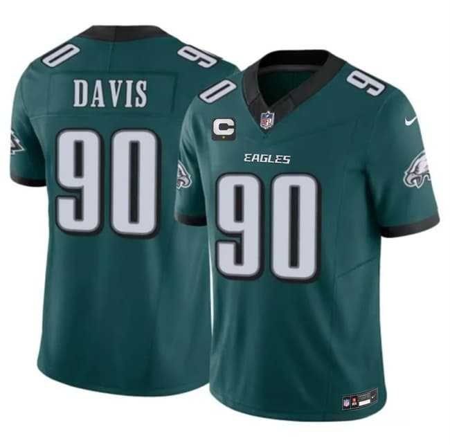 Men's Philadelphia Eagles #90 Jordan Davis Green 2026 F.U.S.E. 1-Star C Patch Vapor Untouchable Limited Stitched Jersey Dzhi,We sell and wholesale Men's Philadelphia Eagles #90 Jordan Davis Green 2026 F.U.S.E. 1-Star C Patch Vapor Untouchable Limited Stitched Jersey Dzhi on line form chian!