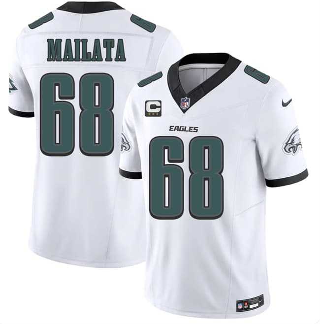 Men's Philadelphia Eagles #68 Jordan Mailata White 2026 F.U.S.E. 3-Star C Patch Vapor Untouchable Limited Stitched Jersey Dzhi,We sell and wholesale Men's Philadelphia Eagles #68 Jordan Mailata White 2026 F.U.S.E. 3-Star C Patch Vapor Untouchable Limited Stitched Jersey Dzhi on line form chian!