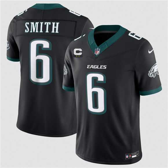 Men's Philadelphia Eagles #6 DeVonta Smith Black 2026 F.U.S.E. 2-Star C Patch Vapor Untouchable Limited Stitched Jersey Dzhi,We sell and wholesale Men's Philadelphia Eagles #6 DeVonta Smith Black 2026 F.U.S.E. 2-Star C Patch Vapor Untouchable Limited Stitched Jersey Dzhi on line form chian!