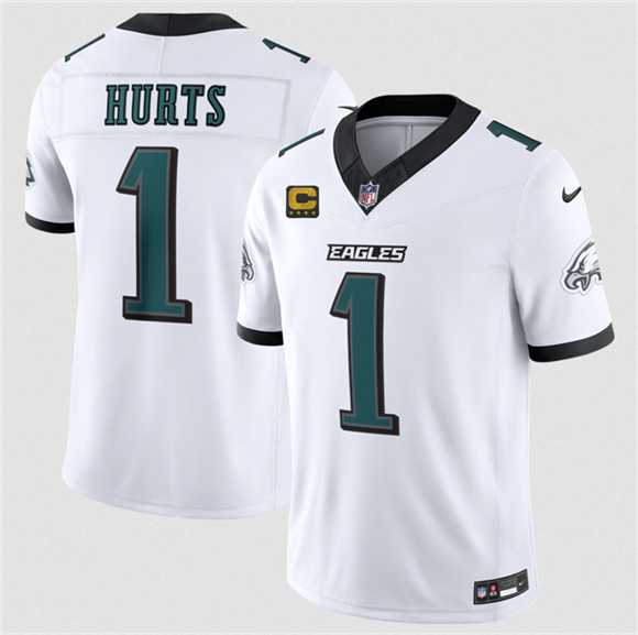 Men's Philadelphia Eagles #1 Jalen Hurts White 2026 F.U.S.E. 4-Star C Patch Vapor Untouchable Limited Stitched Jersey Dzhi,We sell and wholesale Men's Philadelphia Eagles #1 Jalen Hurts White 2026 F.U.S.E. 4-Star C Patch Vapor Untouchable Limited Stitched Jersey Dzhi on line form chian!