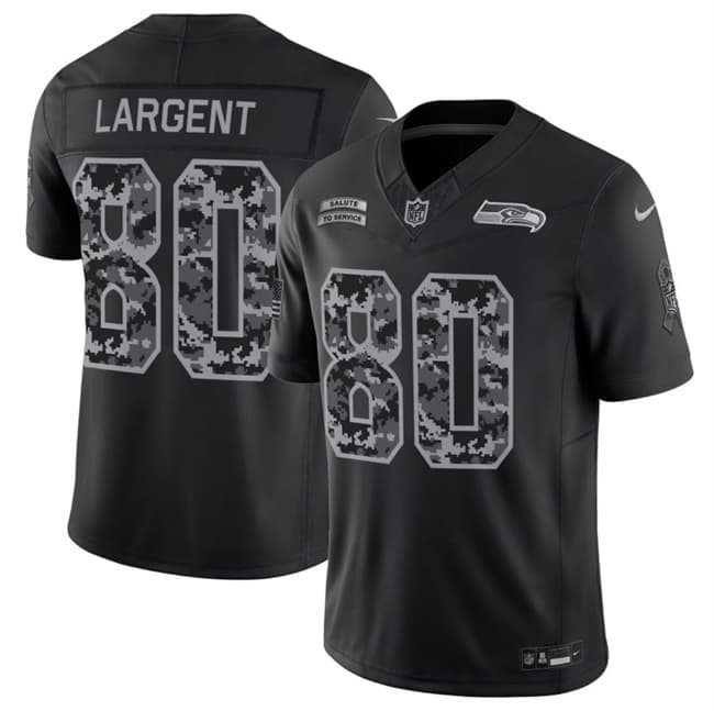 Men's Seattle Seahawks #80 Steve Largent Black 2026 F.U.S.E. Salute to Service Limited Stitched Jersey,We sell and wholesale Men's Seattle Seahawks #80 Steve Largent Black 2026 F.U.S.E. Salute to Service Limited Stitched Jersey on line form chian!