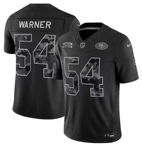Men's San Francisco 49ers #54 Fred Warner Black 2026 F.U.S.E. Salute to Service Limited Stitched Jersey,We sell and wholesale Men's San Francisco 49ers #54 Fred Warner Black 2026 F.U.S.E. Salute to Service Limited Stitched Jersey on line form chian!