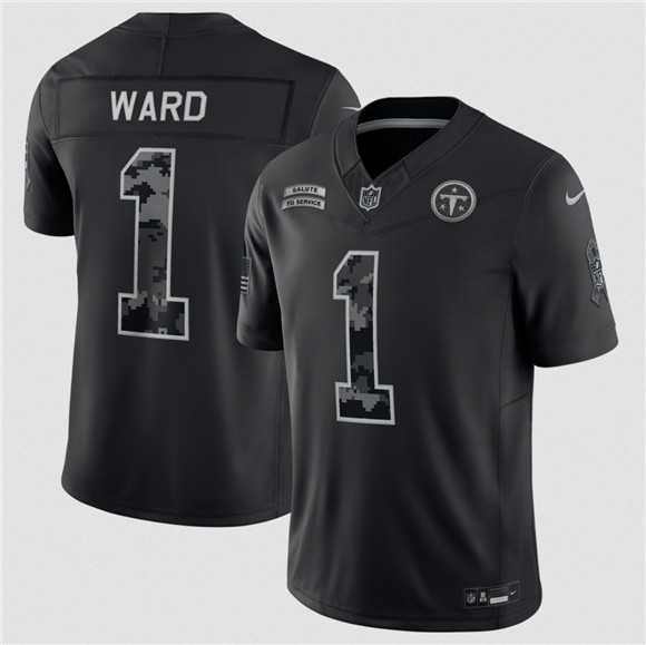 Men's Tennessee Titans #1 Cameron Ward Black F.U.S.E. 2026 Salute to Service Limited Stitched Jersey,We sell and wholesale Men's Tennessee Titans #1 Cameron Ward Black F.U.S.E. 2026 Salute to Service Limited Stitched Jersey on line form chian!