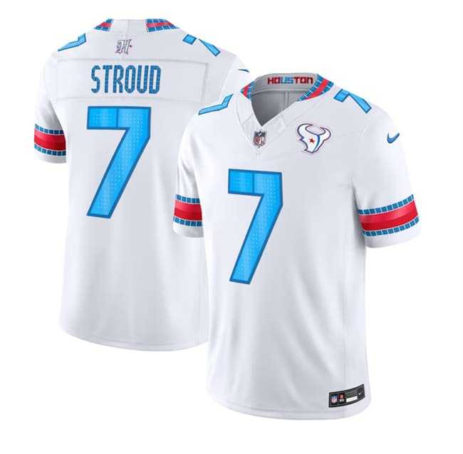 Women's Houston Texans #7 C.J. Stroud White 2026 F.U.S.E. Rivalries Collection Limited Stitched Jersey(Run Smaller) Dzhi,We sell and wholesale Women's Houston Texans #7 C.J. Stroud White 2026 F.U.S.E. Rivalries Collection Limited Stitched Jersey(Run Smaller) Dzhi on line form chian!
