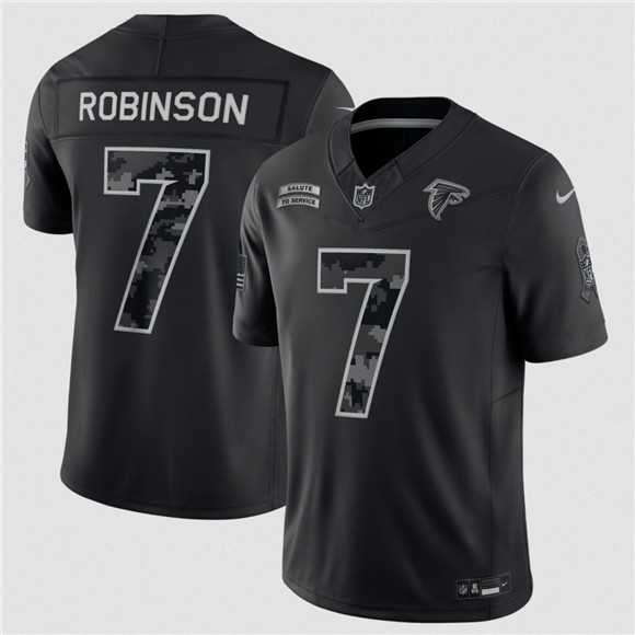 Men's Atlanta Falcons #7 Bijan Robinson Black F.U.S.E. 2026 Salute to Service Limited Stitched Jersey,We sell and wholesale Men's Atlanta Falcons #7 Bijan Robinson Black F.U.S.E. 2026 Salute to Service Limited Stitched Jersey on line form chian!