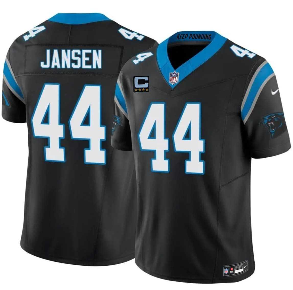Men's Carolina Panthers #44 J. J. Jansen Black 2026 F.U.S.E. 4-Star C Patch Vapor Limited Stitched Jersey Dzhi,We sell and wholesale Men's Carolina Panthers #44 J. J. Jansen Black 2026 F.U.S.E. 4-Star C Patch Vapor Limited Stitched Jersey Dzhi on line form chian!