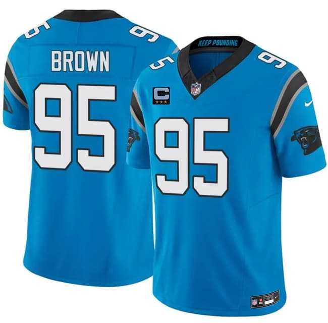 Men's Carolina Panthers #95 Derrick Brown Blue 2026 F.U.S.E. 3-Star C Patch Vapor Limited Stitched Jersey Dzhi,We sell and wholesale Men's Carolina Panthers #95 Derrick Brown Blue 2026 F.U.S.E. 3-Star C Patch Vapor Limited Stitched Jersey Dzhi on line form chian!