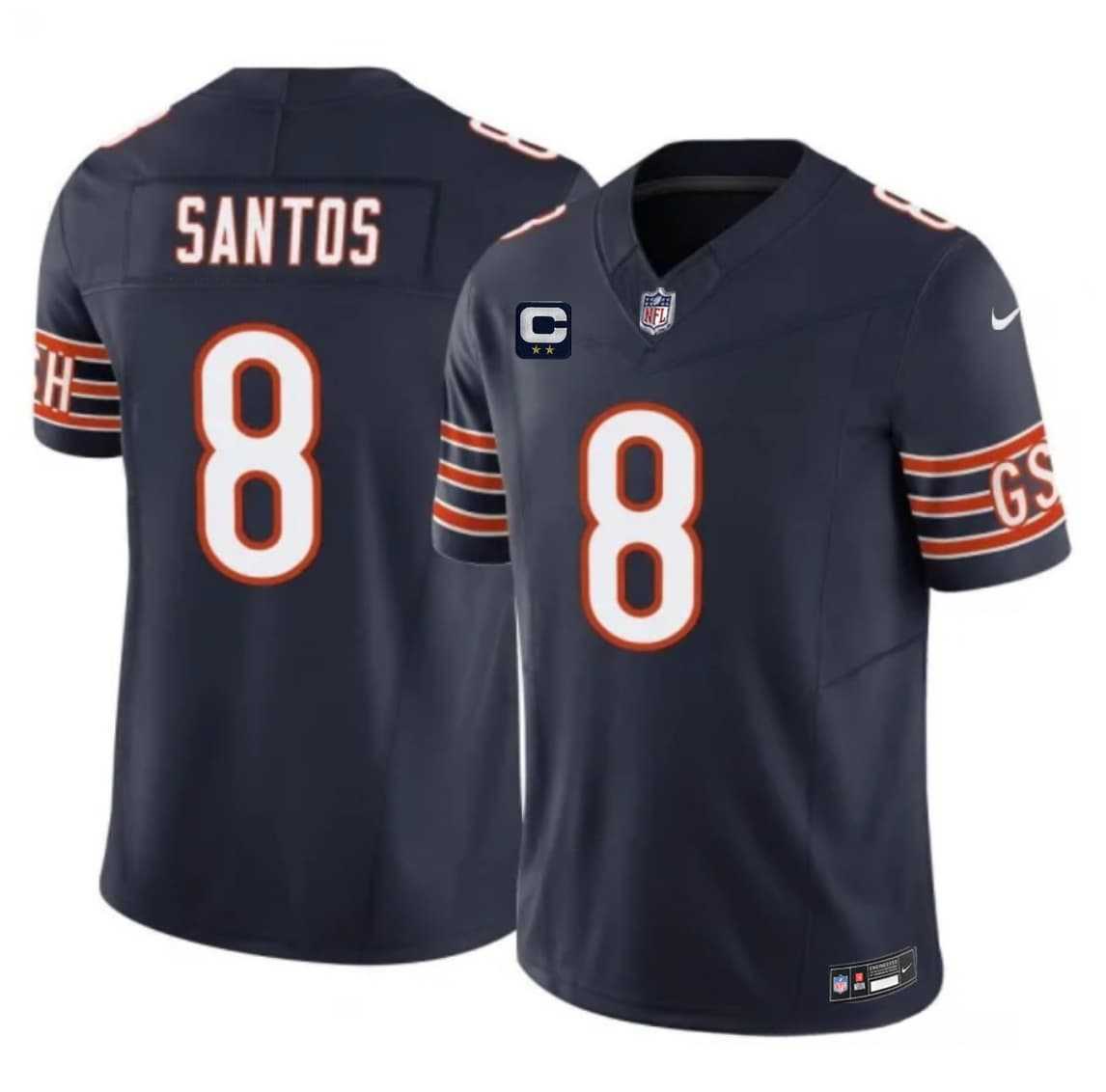 Men's Chicago Bears #8 Cairo Santos Navy 2026 F.U.S.E. 2-Star C Patch Vapor Untouchable Limited Stitched Jersey Dzhi,We sell and wholesale Men's Chicago Bears #8 Cairo Santos Navy 2026 F.U.S.E. 2-Star C Patch Vapor Untouchable Limited Stitched Jersey Dzhi on line form chian!