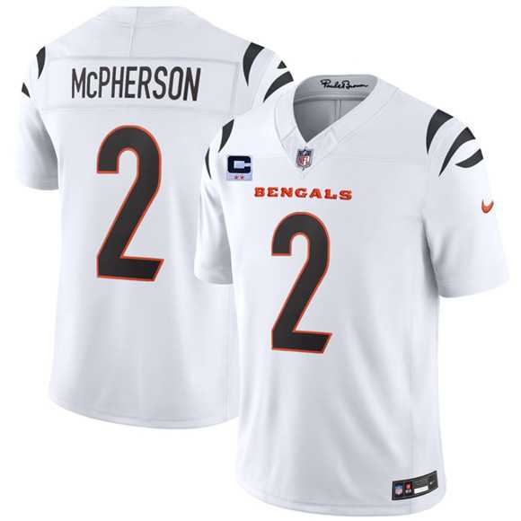 Men's Cincinnati Bengals #2 Evan McPherson White 2026 F.U.S.E. 2-Star C Patch Vapor Untouchable Limited Stitched Jersey Dzhi,We sell and wholesale Men's Cincinnati Bengals #2 Evan McPherson White 2026 F.U.S.E. 2-Star C Patch Vapor Untouchable Limited Stitched Jersey Dzhi on line form chian!