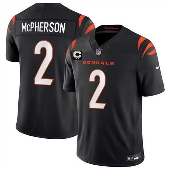Men's Cincinnati Bengals #2 Evan McPherson Black 2026 F.U.S.E. 2-Star C Patch Vapor Untouchable Limited Stitched Jersey Dzhi,We sell and wholesale Men's Cincinnati Bengals #2 Evan McPherson Black 2026 F.U.S.E. 2-Star C Patch Vapor Untouchable Limited Stitched Jersey Dzhi on line form chian!