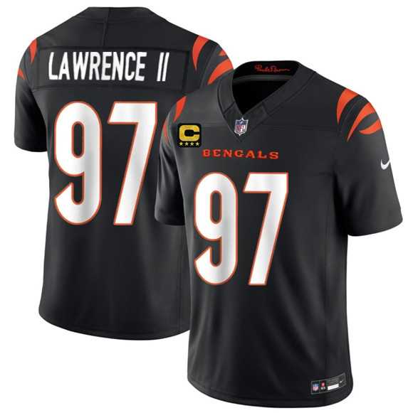 Men's Cincinnati Bengals #97 Dexter Lawrence II Black 2026 F.U.S.E. 4-Star C Patch Vapor Untouchable Limited Stitched Jersey Dzhi,We sell and wholesale Men's Cincinnati Bengals #97 Dexter Lawrence II Black 2026 F.U.S.E. 4-Star C Patch Vapor Untouchable Limited Stitched Jersey Dzhi on line form chian!