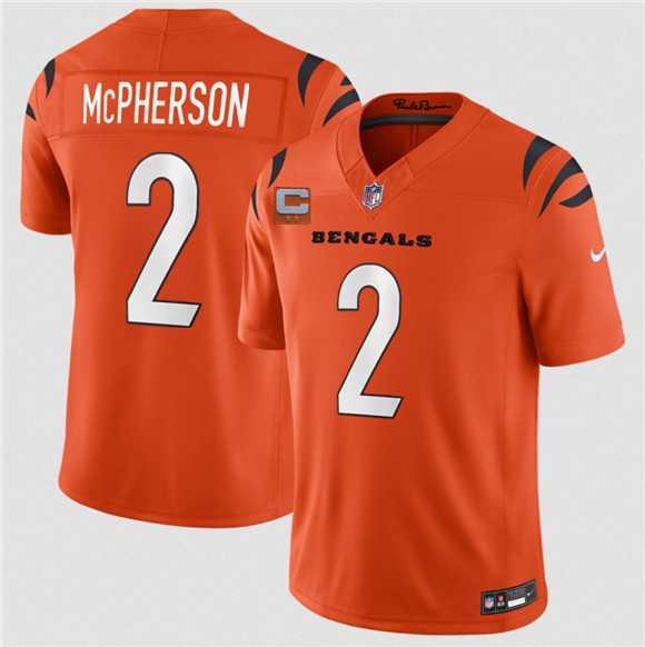 Men's Cincinnati Bengals #2 Evan McPherson Orange 2026 F.U.S.E. 2-Star C Patch Vapor Untouchable Limited Stitched Jersey Dzhi,We sell and wholesale Men's Cincinnati Bengals #2 Evan McPherson Orange 2026 F.U.S.E. 2-Star C Patch Vapor Untouchable Limited Stitched Jersey Dzhi on line form chian!