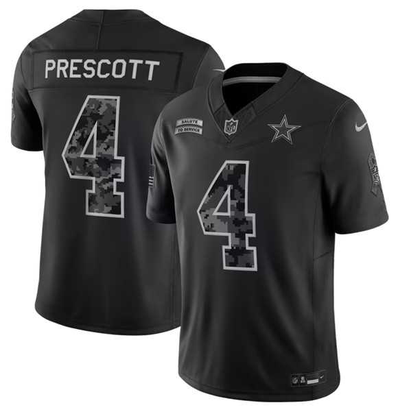 Men's Dallas Cowboys #4 Dak Prescott Black 2026 F.U.S.E. Salute to Service Limited Stitched Jersey,We sell and wholesale Men's Dallas Cowboys #4 Dak Prescott Black 2026 F.U.S.E. Salute to Service Limited Stitched Jersey on line form chian!