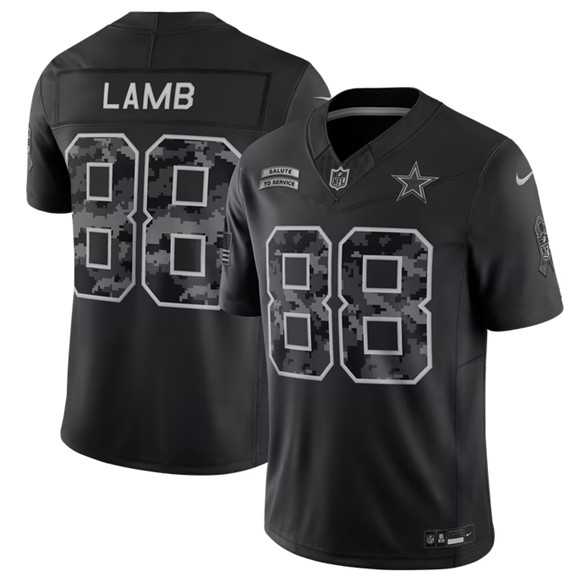 Men's Dallas Cowboys #88 CeeDee Lamb Black 2026 F.U.S.E. Salute to Service Limited Stitched Jersey,We sell and wholesale Men's Dallas Cowboys #88 CeeDee Lamb Black 2026 F.U.S.E. Salute to Service Limited Stitched Jersey on line form chian!
