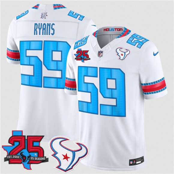 Men's Houston Texans #59 DeMeco Ryans White 2026 F.U.S.E. Rivalries Collection With 25th Anniversary Patch Limited Stitched Jersey Dzhi,We sell and wholesale Men's Houston Texans #59 DeMeco Ryans White 2026 F.U.S.E. Rivalries Collection With 25th Anniversary Patch Limited Stitched Jersey Dzhi on line form chian!