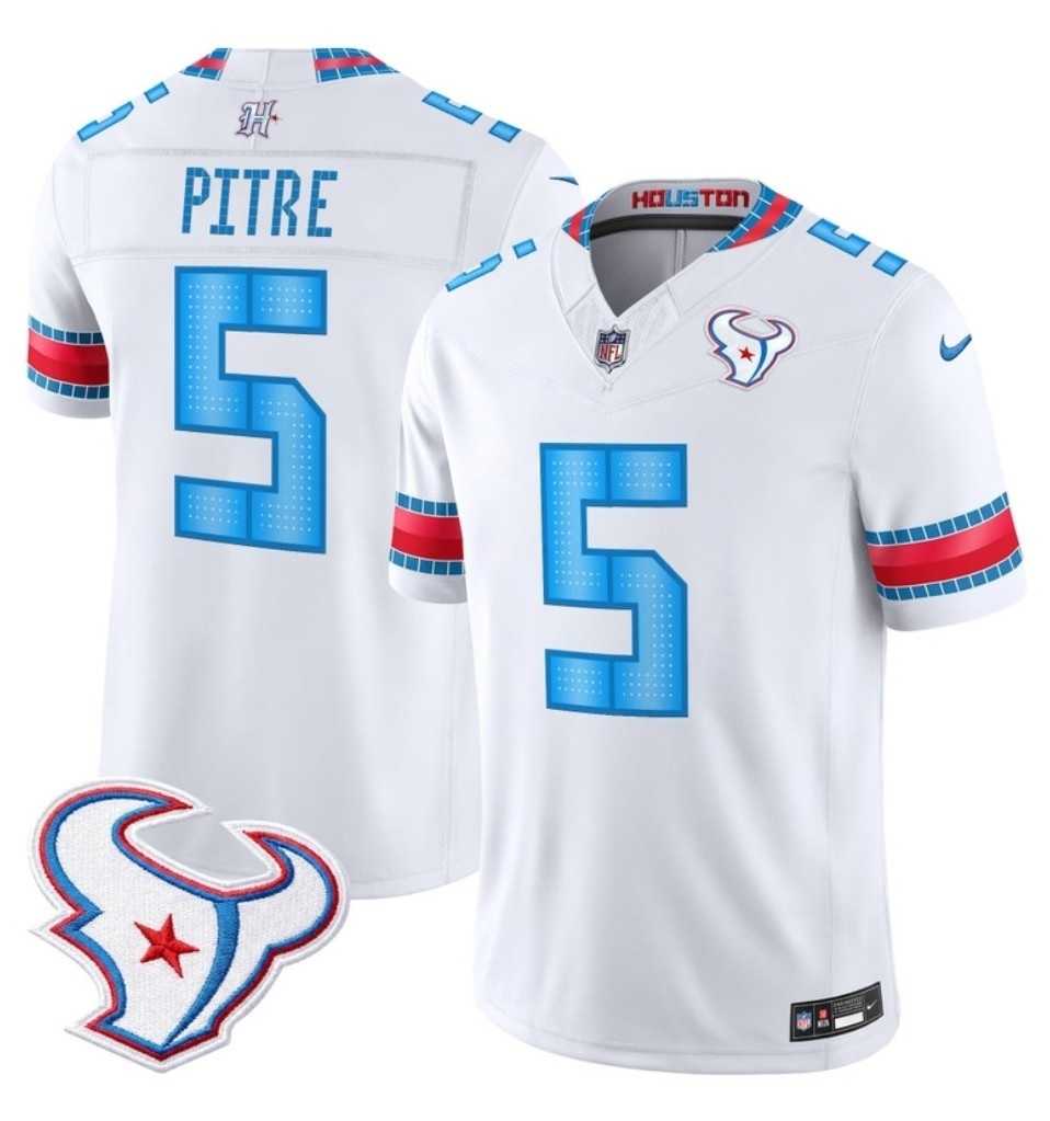 Men's Houston Texans #5 Jalen Pitre White 2026 F.U.S.E. Rivalries Collection Limited Stitched Jersey Dzhi,We sell and wholesale Men's Houston Texans #5 Jalen Pitre White 2026 F.U.S.E. Rivalries Collection Limited Stitched Jersey Dzhi on line form chian!