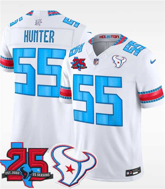 Men's Houston Texans #55 Danielle Hunter White 2026 F.U.S.E. Rivalries Collection With 25th Anniversary Patch Limited Stitched Jersey Dzhi,We sell and wholesale Men's Houston Texans #55 Danielle Hunter White 2026 F.U.S.E. Rivalries Collection With 25th Anniversary Patch Limited Stitched Jersey Dzhi on line form chian!