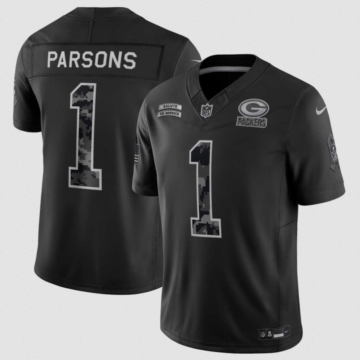 Men's Green Bay Packers #1 Micah Parsons Black 2026 F.U.S.E. Salute to Service Limited Stitched Jersey,We sell and wholesale Men's Green Bay Packers #1 Micah Parsons Black 2026 F.U.S.E. Salute to Service Limited Stitched Jersey on line form chian!