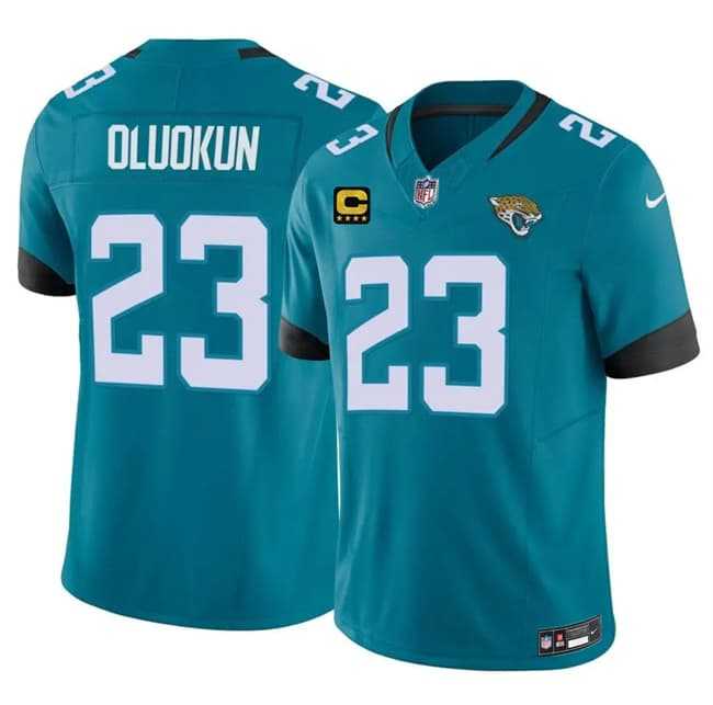 Men's Jacksonville Jaguars #23 Foyesade Oluokun Teal 2026 F.U.S.E. 4-Star C Patch Vapor Limited Stitched Jersey Dzhi,We sell and wholesale Men's Jacksonville Jaguars #23 Foyesade Oluokun Teal 2026 F.U.S.E. 4-Star C Patch Vapor Limited Stitched Jersey Dzhi on line form chian!