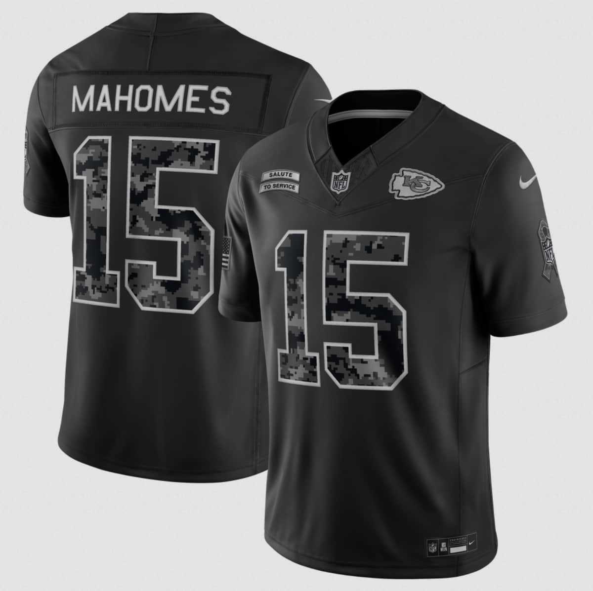 Men's Kansas City Chiefs #15 Patrick Mahomes Black 2026 F.U.S.E. Salute to Service Limited Stitched Jersey,We sell and wholesale Men's Kansas City Chiefs #15 Patrick Mahomes Black 2026 F.U.S.E. Salute to Service Limited Stitched Jersey on line form chian!