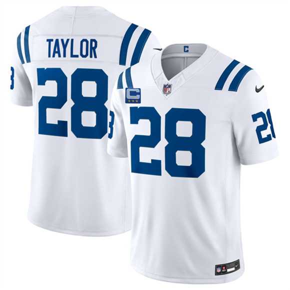 Men's Indianapolis Colts #28 Jonathan Taylor White 2026 F.U.S.E. With 4-Star C Patch Limited Stitched Jersey Dzhi,We sell and wholesale Men's Indianapolis Colts #28 Jonathan Taylor White 2026 F.U.S.E. With 4-Star C Patch Limited Stitched Jersey Dzhi on line form chian!
